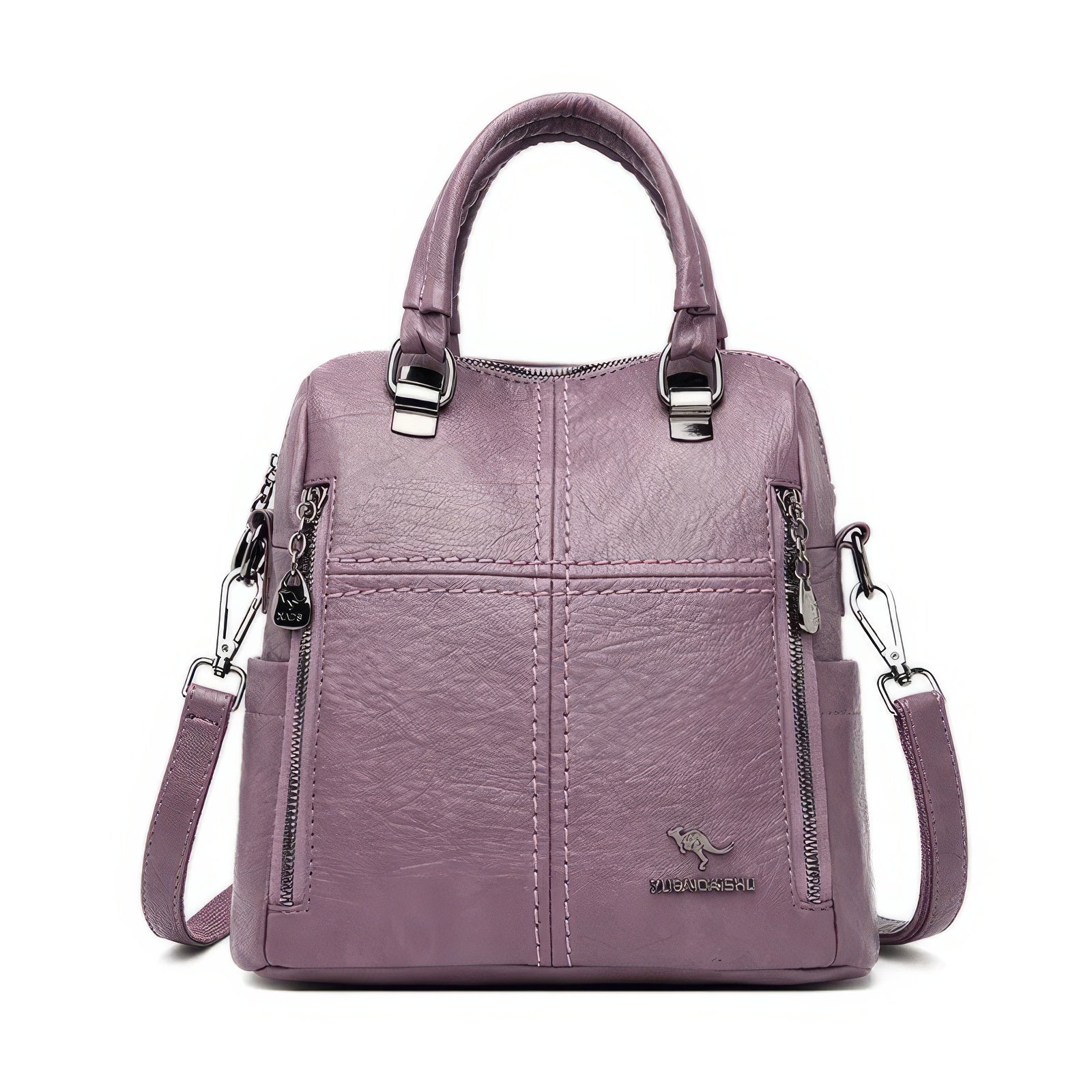 Leather Backpack High Quality Women Shoulder Bags Multifunction Travel Backpack - Lusy Store LLC