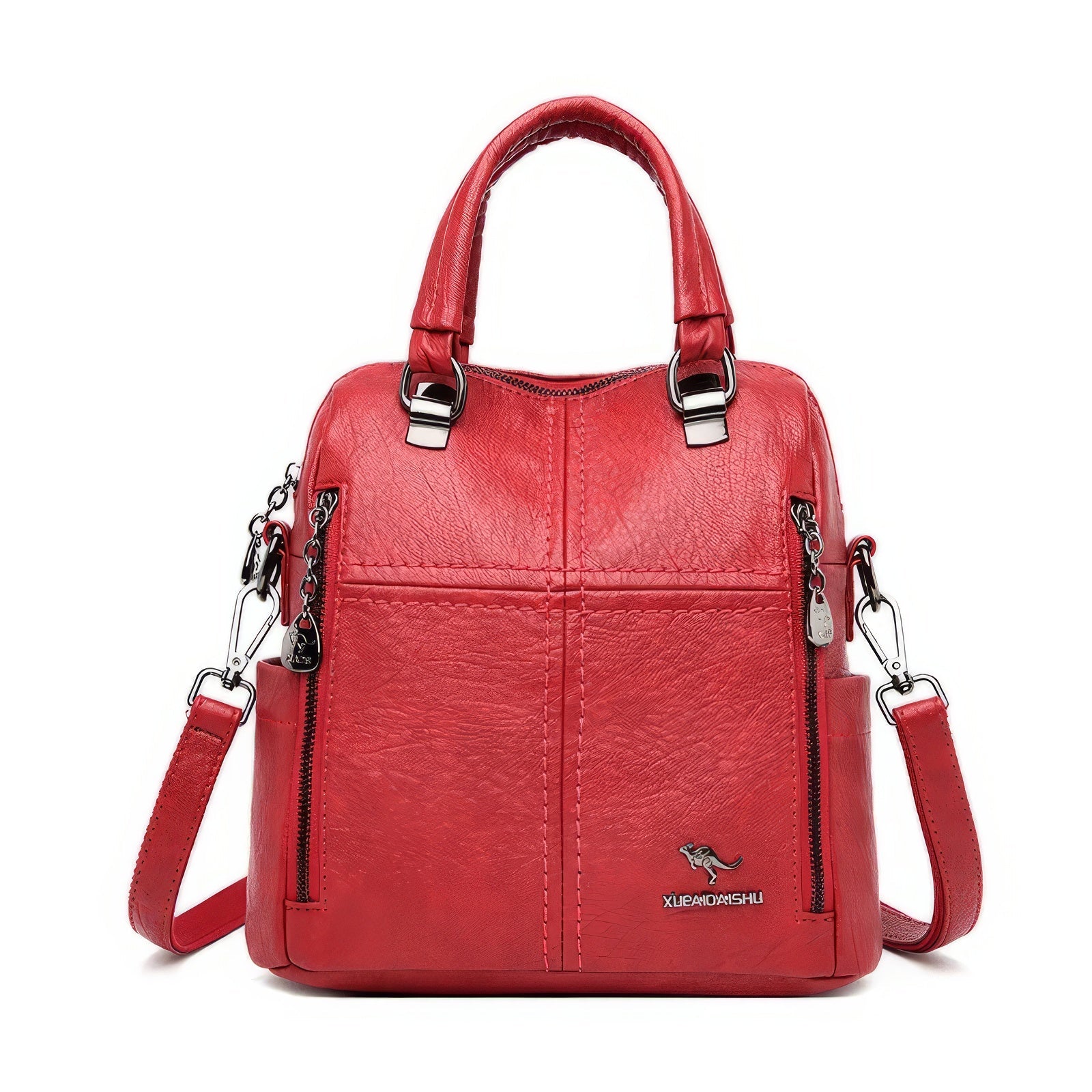 Leather Backpack High Quality Women Shoulder Bags Multifunction Travel Backpack - Lusy Store LLC