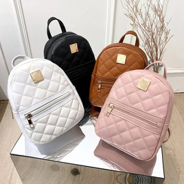 Leather Backpack Mini PU Leather Multifunction Crossbody Bag Luxury Shoulder Bag