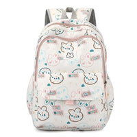 Lightweight Multi-layer Schoolbags for Primary School Girls with Large Capacity White