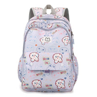 Lightweight Multi-layer Schoolbags for Primary School Girls with Large Capacity Purple