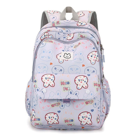 Lightweight Multi-layer Schoolbags for Primary School Girls with Large Capacity Purple