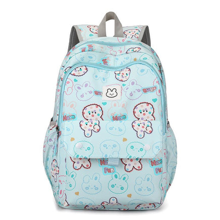 Lightweight Multi-layer Schoolbags for Primary School Girls with Large Capacity Blue