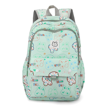 Lightweight Multi-layer Schoolbags for Primary School Girls with Large Capacity Green