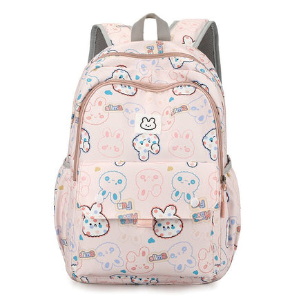 Lightweight Multi-layer Schoolbags for Primary School Girls with Large Capacity Pink
