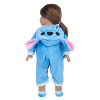 Lilo & Stitch Anime Figure - 60cm Stitch Doll Outfits for 18 Inch Dolls - Cute Hoodies Rompers Suit