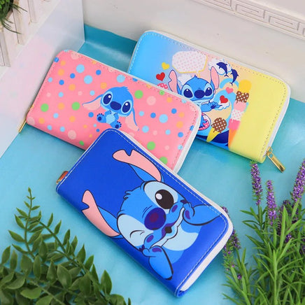 Lilo & Stitch Character Coin Purse with Mickey Mouse and Elsa