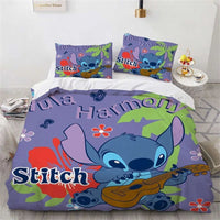 Lilo & Stitch Duvet Cover Cartoon Animation Style Single Double Bedding Set King Size Room Decoration 14