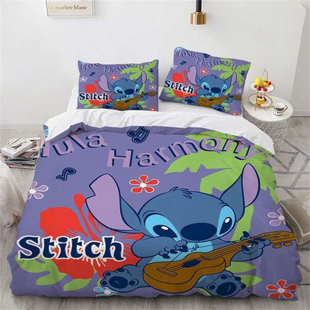 Lilo & Stitch Duvet Cover Cartoon Animation Style Single Double Bedding Set King Size Room Decoration 14