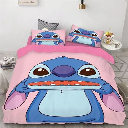 Lilo & Stitch Duvet Cover Cartoon Animation Style Single Double Bedding Set King Size Room Decoration 4