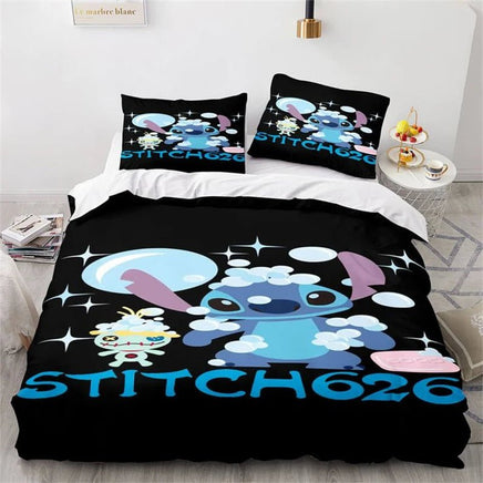 Lilo & Stitch Duvet Cover Cartoon Animation Style Single Double Bedding Set King Size Room Decoration 1