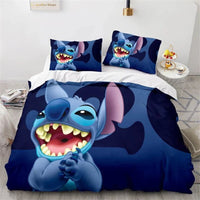 Lilo & Stitch Duvet Cover Cartoon Animation Style Single Double Bedding Set King Size Room Decoration 2