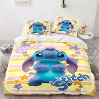 Lilo & Stitch Duvet Cover Cartoon Animation Style Single Double Bedding Set King Size Room Decoration 5