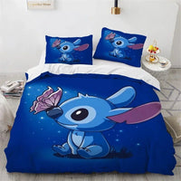 Lilo & Stitch Duvet Cover Gift Bedding Set Single Double Bedroom Decor 1