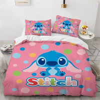Lilo & Stitch Duvet Cover Gift Bedding Set Single Double Bedroom Decor 11