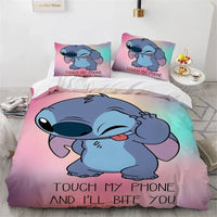 Lilo & Stitch Duvet Cover Gift Bedding Set Single Double Bedroom Decor 3