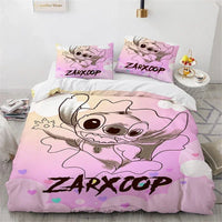 Lilo & Stitch Duvet Cover Gift Bedding Set Single Double Bedroom Decor 12