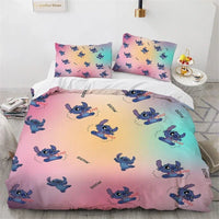 Lilo & Stitch Duvet Cover Gift Bedding Set Single Double Bedroom Decor 13