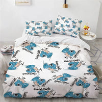 Lilo & Stitch Duvet Cover Gift Bedding Set Single Double Bedroom Decor 7