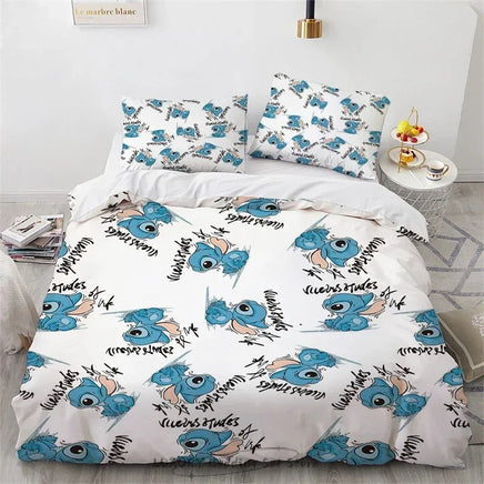 Lilo & Stitch Duvet Cover Gift Bedding Set Single Double Bedroom Decor 7