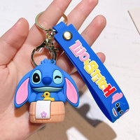 Lilo & Stitch Keychain - Cute Pink Angel Stitch Pendant Keychain for Women and Girls 5