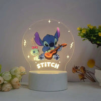 Lilo & Stitch Night Light for Children's Bedroom Decor and Christmas Gift Stitch-3 usb warm color