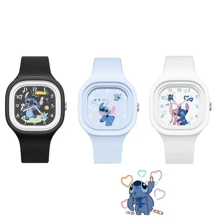 Lilo & Stitch Silicone Sports Watch for Kids - Kawaii Anime Style Design with Cartoon Perfect Gift
