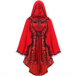 Little Red Riding Hood Halloween Jacquard Cloak Costume Picture Color