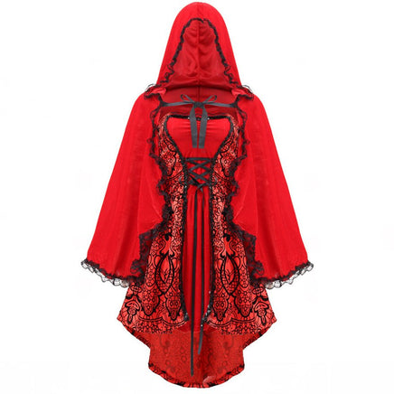 Little Red Riding Hood Halloween Jacquard Cloak Costume Picture Color