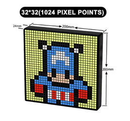 LED Pixel Display Bluetooth Pixel Light US Power Supply
