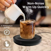 Versatile 110V/220V Electric Coffee Mug Warmer - Keep Your Drinks Hot with Our Stylish Heating Pad Coaster! Perfect for Tea, Milk, and More! - Lusy Store LLC 
