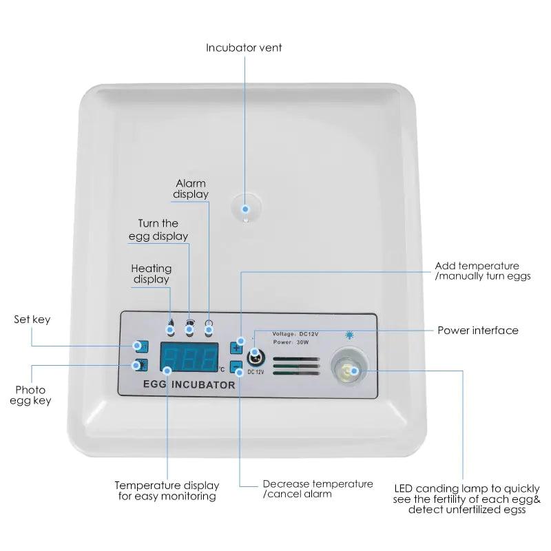 Efficient Incubation For Healthy Hatchlings Assured - Lusy Store LLC 
