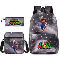 Mario Backpack 3pcs/set Shoulder Bag Pencil Bag Backpack - Lusy Store LLC