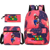 Mario Backpack 3pcs/set Shoulder Bag Pencil Bag Backpack - Lusy Store LLC
