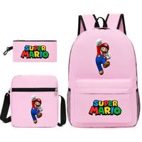 Mario Backpack 3pcs/set Shoulder Bag Pencil Bag Backpack - Lusy Store LLC