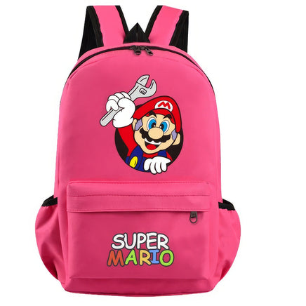 Mario Backpack Boys Girls Hildren Back To School Kawaii Schoolbag Luigi Yoshi Toad - Lusy Store LLC