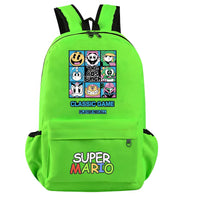 Mario Backpack Boys Girls Hildren Back To School Kawaii Schoolbag Luigi Yoshi Toad - Lusy Store LLC