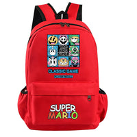 Mario Backpack Boys Girls Hildren Back To School Kawaii Schoolbag Luigi Yoshi Toad - Lusy Store LLC
