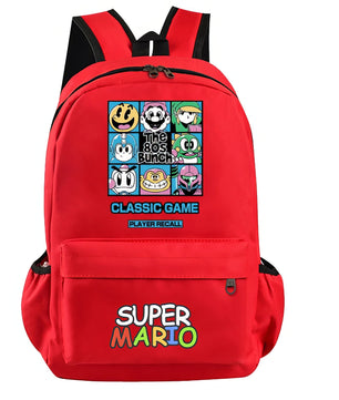 Mario Backpack Boys Girls Hildren Back To School Kawaii Schoolbag Luigi Yoshi Toad - Lusy Store LLC