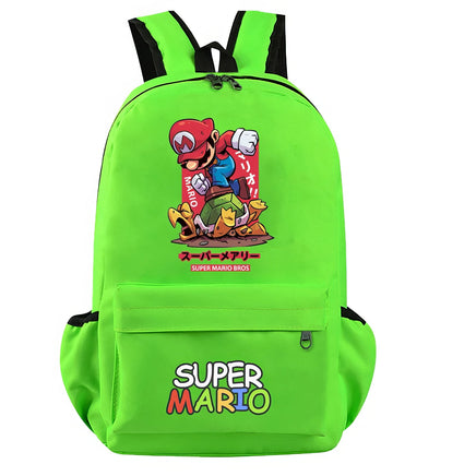 Mario Backpack Boys Girls Hildren Back To School Kawaii Schoolbag Luigi Yoshi Toad - Lusy Store LLC