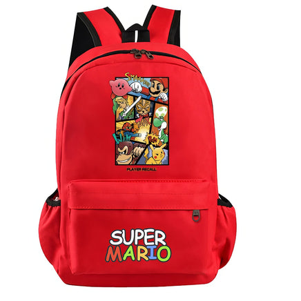 Mario Backpack Boys Girls Hildren Back To School Kawaii Schoolbag Luigi Yoshi Toad - Lusy Store LLC