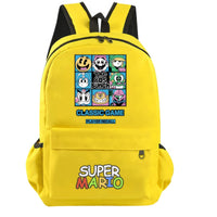 Mario Backpack Boys Girls Hildren Back To School Kawaii Schoolbag Luigi Yoshi Toad - Lusy Store LLC