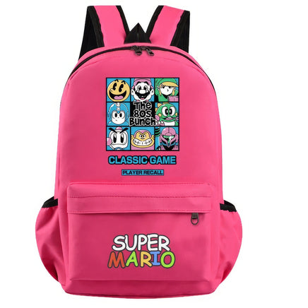 Mario Backpack Boys Girls Hildren Back To School Kawaii Schoolbag Luigi Yoshi Toad - Lusy Store LLC