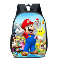 Mario Backpack Children Cartoon Anime Schoolbag - Lusy Store LLC