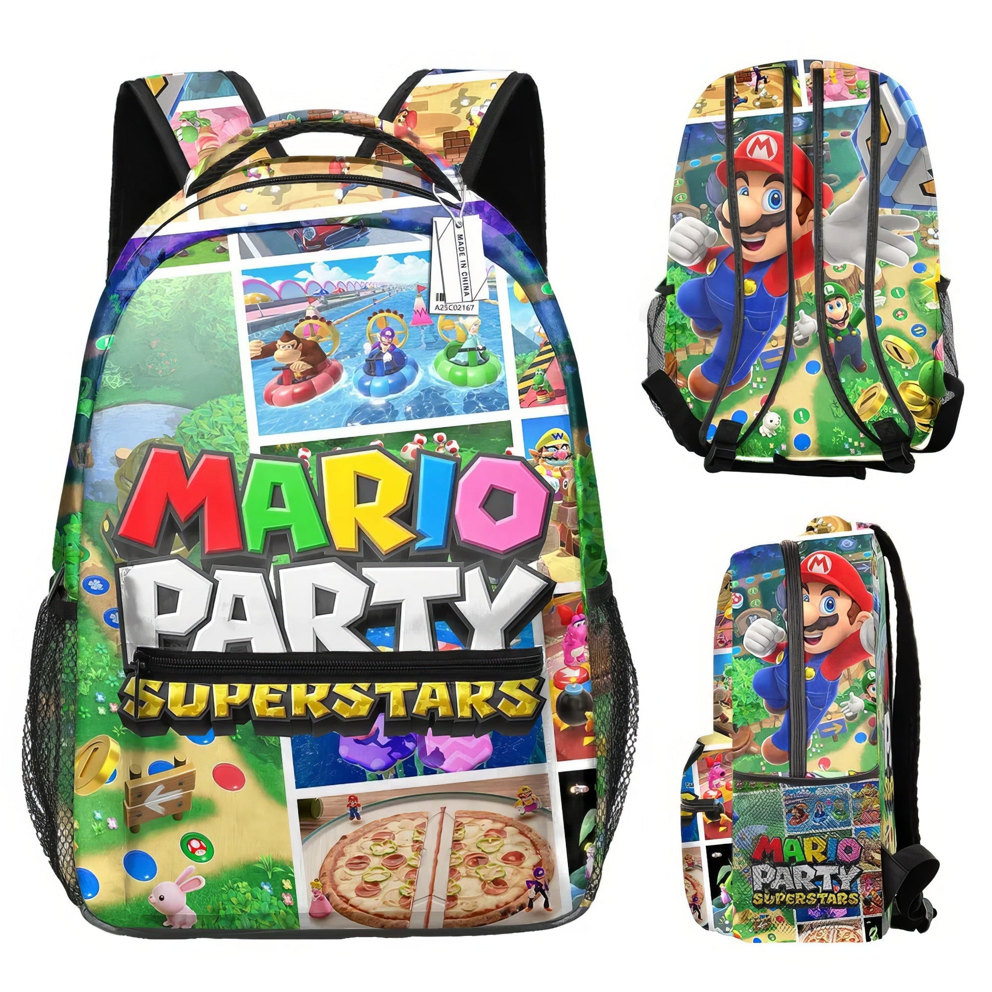 Mario Backpack Childrens Backpack Schoolbag Boys and Girls Backpack - Lusy Store LLC