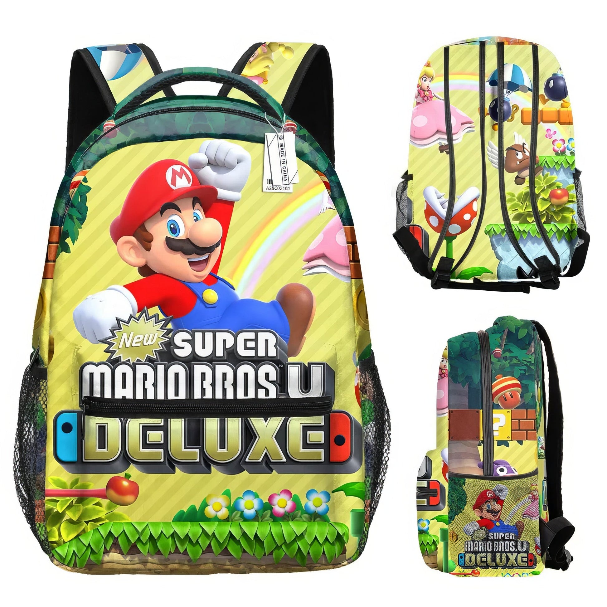 Mario Backpack Childrens Backpack Schoolbag Boys and Girls Backpack - Lusy Store LLC