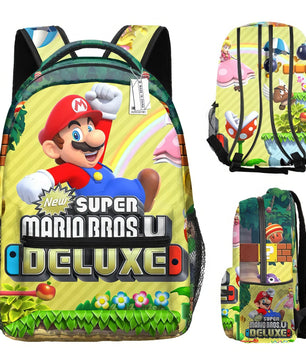 Mario Backpack Childrens Backpack Schoolbag Boys and Girls Backpack - Lusy Store LLC