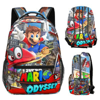 Mario Backpack Childrens Backpack Schoolbag Boys and Girls Backpack - Lusy Store LLC