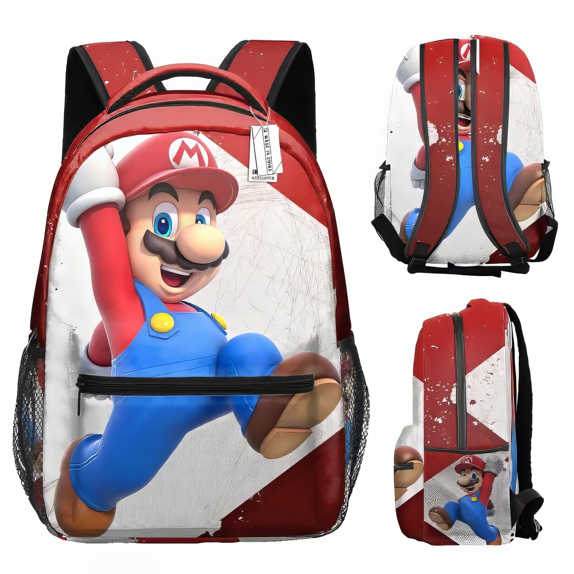 Mario Backpack Childrens Backpack Schoolbag Boys and Girls Backpack - Lusy Store LLC