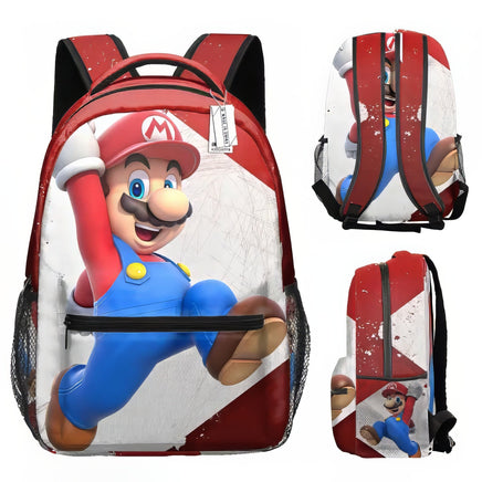 Mario Backpack Childrens Backpack Schoolbag Boys and Girls Backpack - Lusy Store LLC